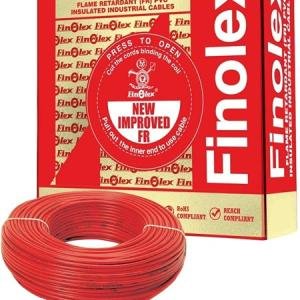 Finolex 0.5 SQMM SINGLE CORE (FR) PVC INS. COPPER FLEXIBLE CABLE BLACK - (100 Meters)